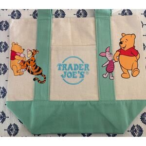 Disney Winnie the Pooh Green Custom Made Trader Joes Mini Tote One of a Kind